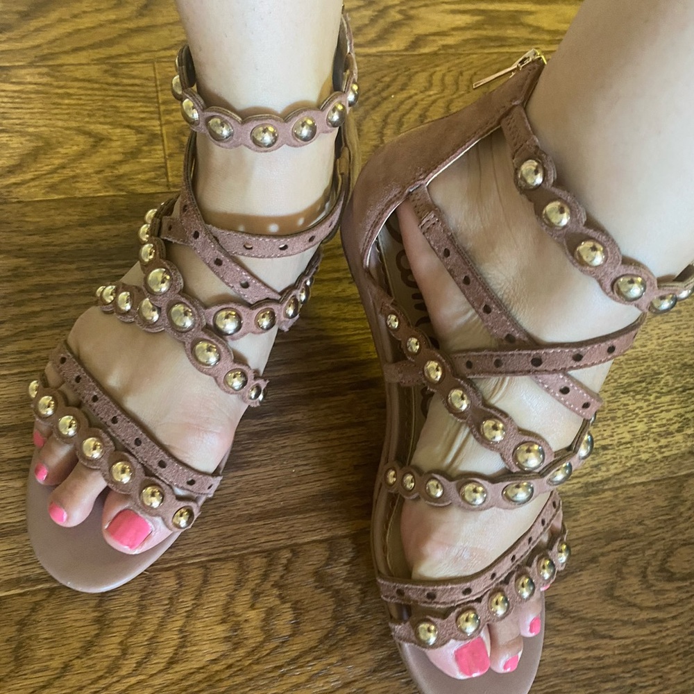 Sam Edelman Pink Gladiator Sandals - Picture 2 of 15